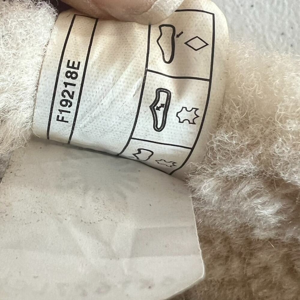 UGG Chestnut Suede Moccasin Slippers with Cream Shearling Lining - Picture 10 of 11